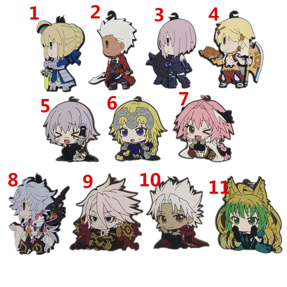 Резиновый брелок для ключей из аниме Fate Grand Order |