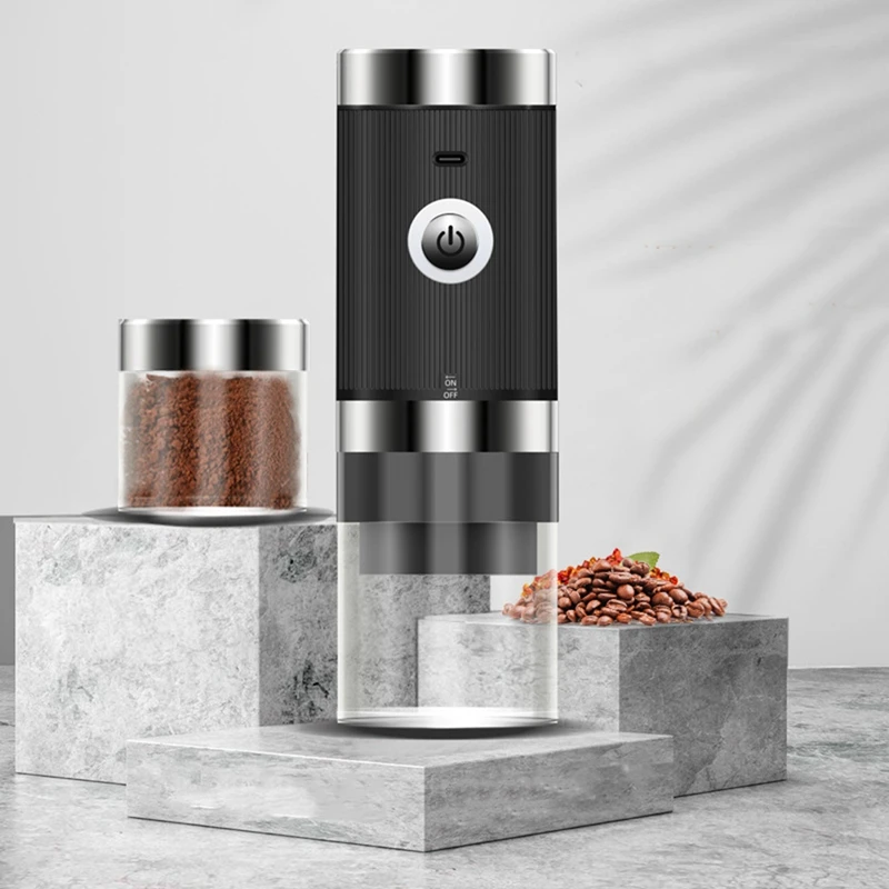

Portable Coffee Grinder Electric Home Mill Blenders Profession Adjustable Coffee Beans Grinding