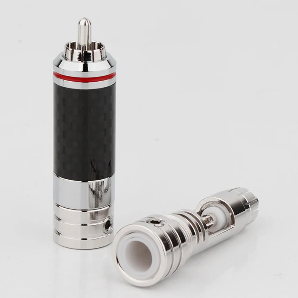 Preffair R1717 RCA разъемы из углеродного волокна 4 шт.