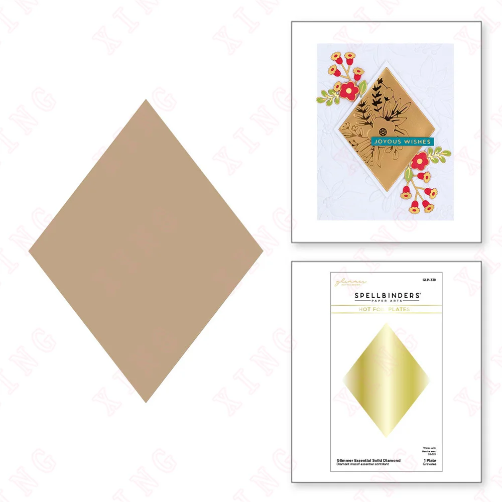 

Newest Solid Diamond Hot Foil Diy Scrapbook Paper Decoration Embossing Template Handmade Album Craft Reusable Metal Cutting Dies