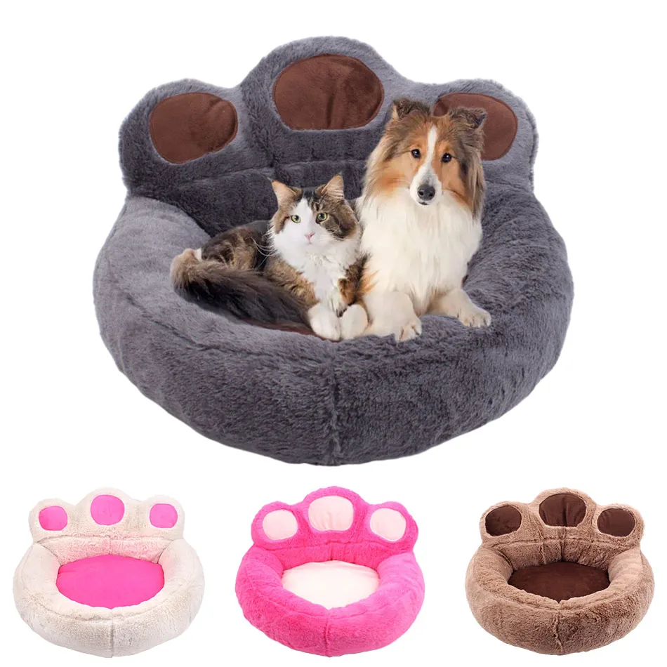 

Диван-кровать для домашних животных, мягкая плюшевая подстилка для питомцев, маленький, средний, большой размер, для щенков, кошек