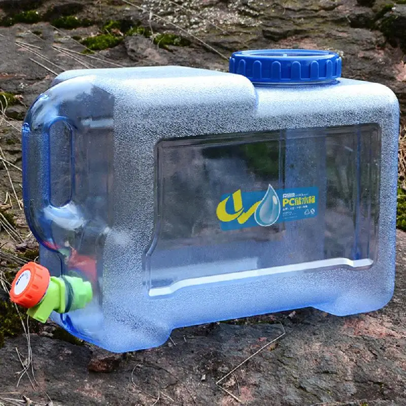 

Hot Sale 12L Capacity Outdoor Water Bucket Portable Driving Water Tank Container with Faucet for Camping Picnic Hiking