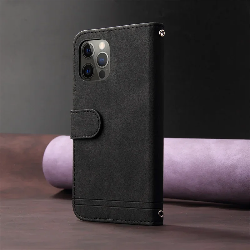 Чехол для Samsung Galaxy A15 SM-A155F кожаный чехол-бумажник с откидной крышкой 5G Capa Etui A 15