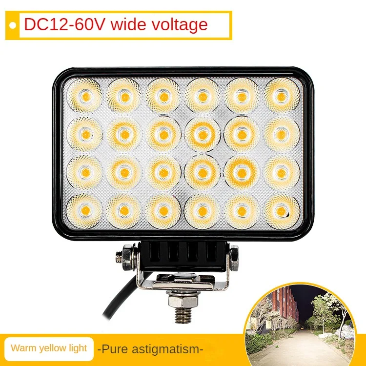 

12-60 В погрузчик, высокая яркость, сейсмический светодиодный рабочий фонарь, 5-дюймовые фары для инженерных машин, фонари для экскаваторов