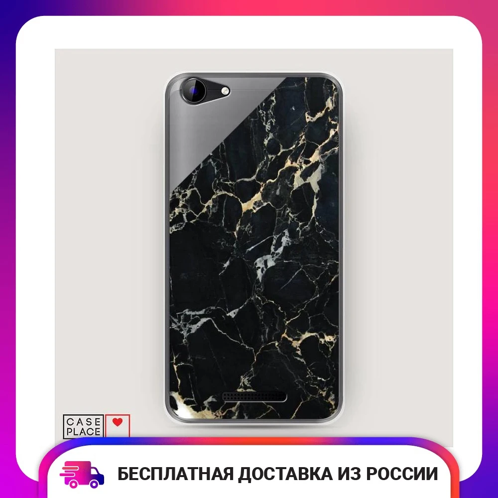 Чехол Силиконовый для BQ 5059 Strike Power Черный мрамор уголок защитный тонкий мягкий
