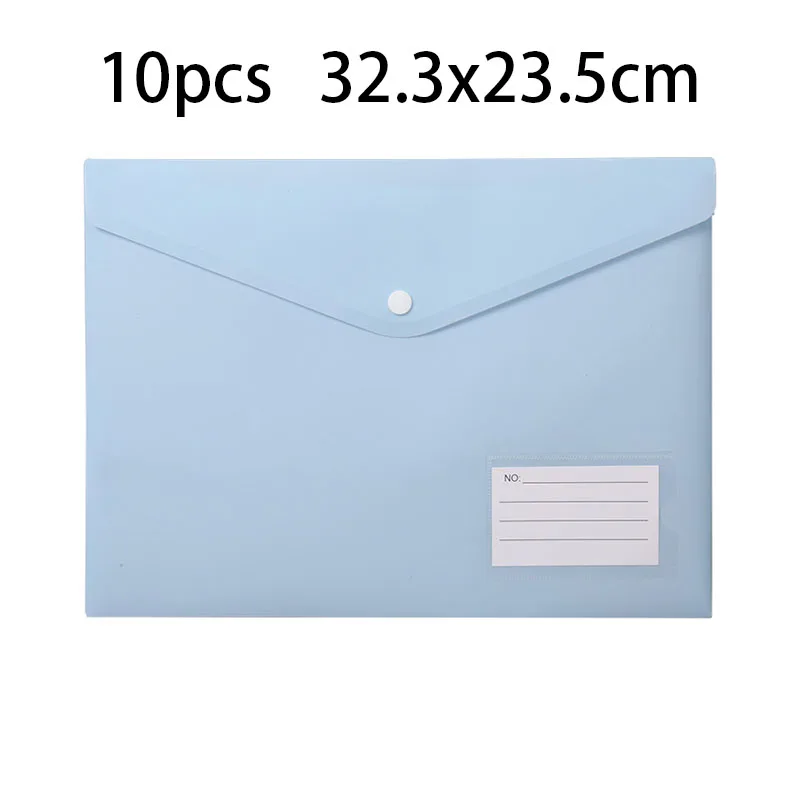 10 шт. конвертов формата А4 (32,3x23,5 см) с застежкой, цветные папки для документов, канцелярские принадлежности, сумка для хранения. (art.: 3920dce04413f) - 3920dce04413f