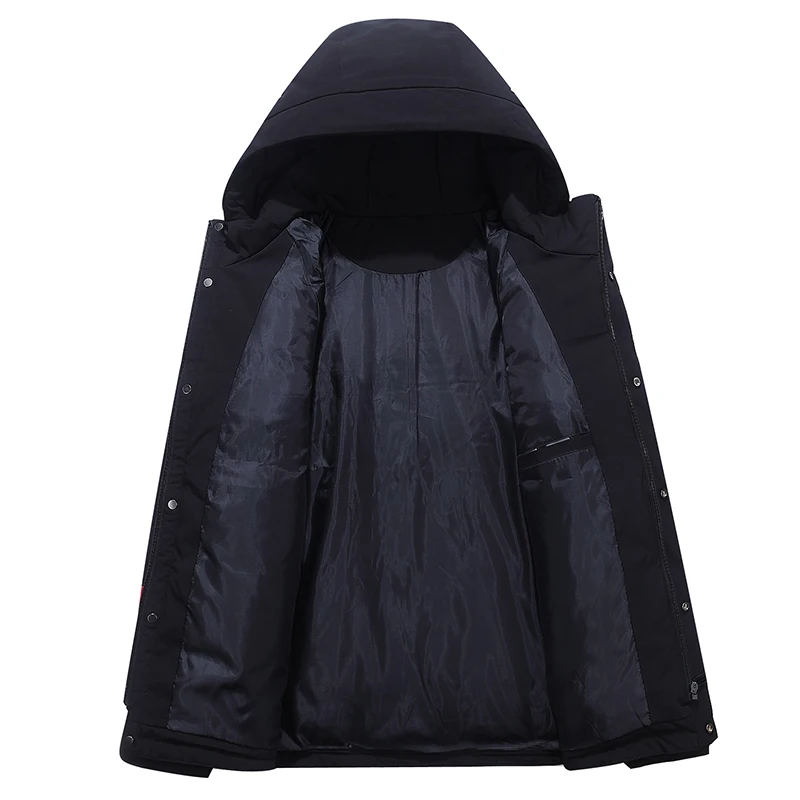 Street Patchwork Men Down Jacket 2021 New Winter Thicken Parka Coat Fashion Casual Hooded Down Jackets Mens Trend Zipper Parkas