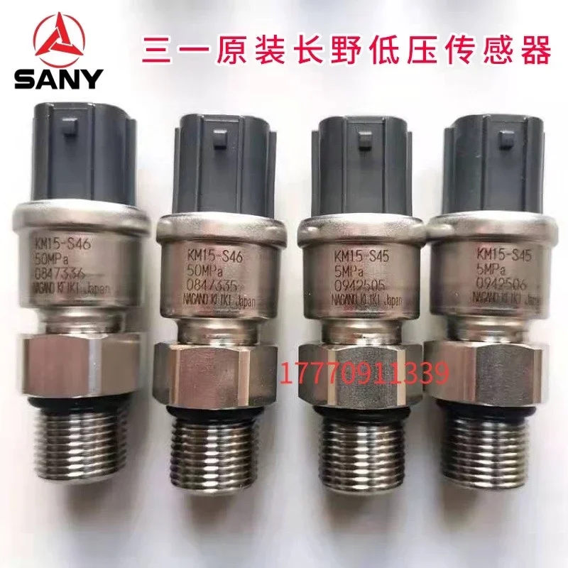 Датчик давления экскаватора Оригинальный датчик Nagano KM15-S45 низкого 5 МП