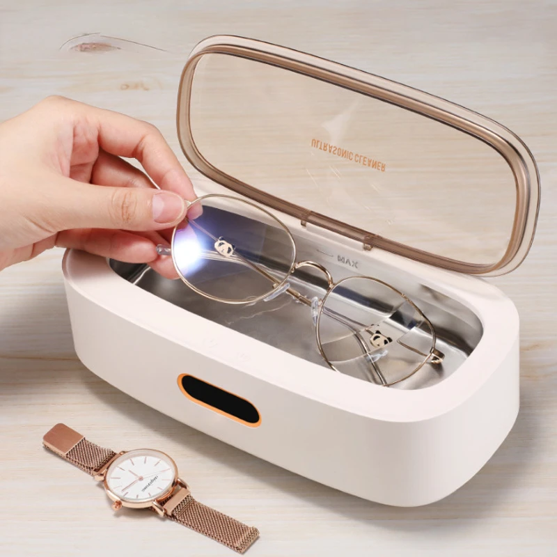 

Ultrasonic Cleaning Machine Ring Cleaner 45000 Hz High Frequency Vibration Wash Cleaner Washing with 4 Modes Timing