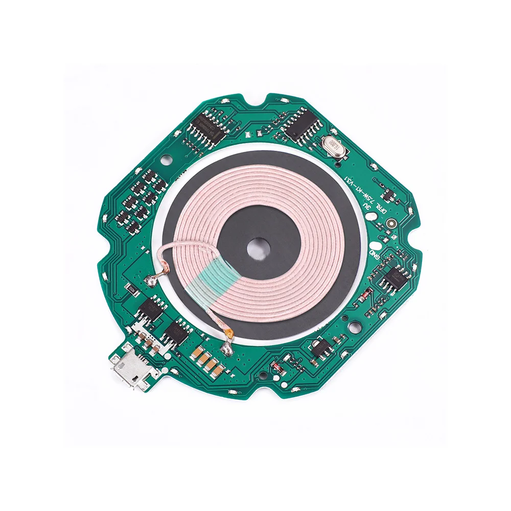 

High Quality Standard 10W Qi Fast Wireless Charger Module Transmitter PCBA Circuit Board + Coil DIY Charging