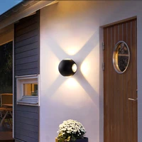 ac85 265v 12w spherical led wall lamp indoor and outdoor ip65 waterproof modern style led lamp with 3 years warranties