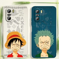 good looking one piece characters for xiaomi redmi k50 k40 10x 10 9t 9at 9a 9c 9 8a 8 7 6a 5a gaming pro liquid rope phone case