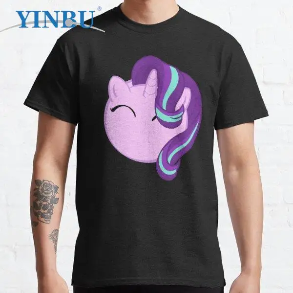 

Starlight Glimmer ornament print YINBU High quality t shirts Men's short starlight glimmer t-shirt funny Graphic Tee