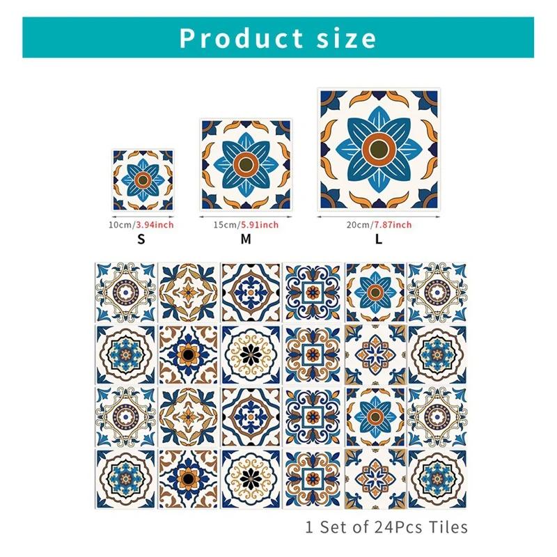 24 шт. самоклеящаяся антимасляная наклейка кухонная плита высокотемпературная