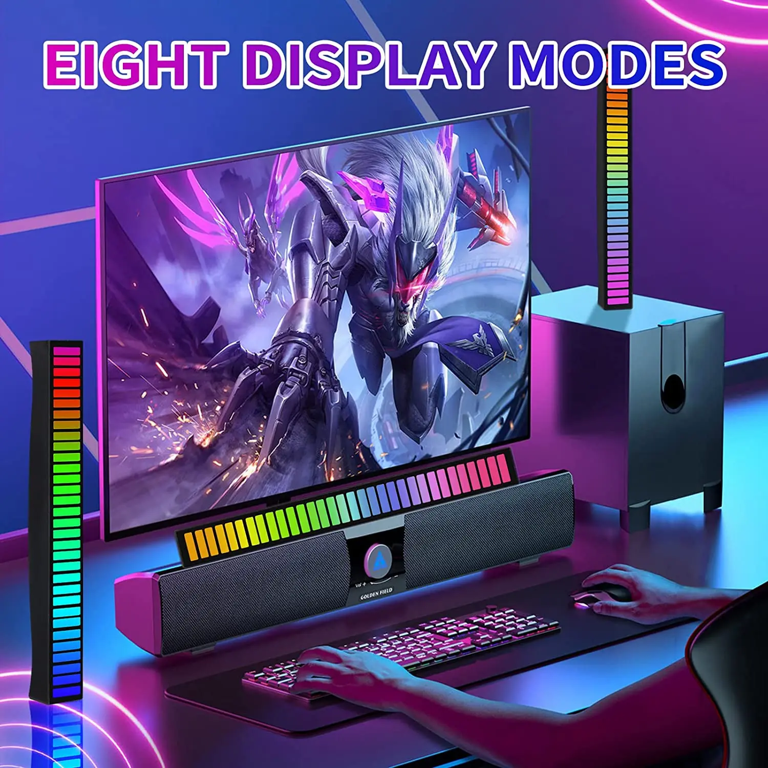 

RGB-подсветильник музыкальная с голосовой активацией, 32 /40 бит