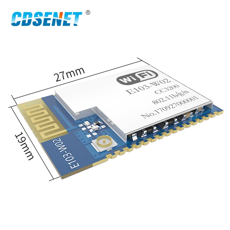 CC3200 2 4 ГГц Wifi модуль CDSENET E103-W02 SMD Rf приемопередатчик приемник для антенны PCB |