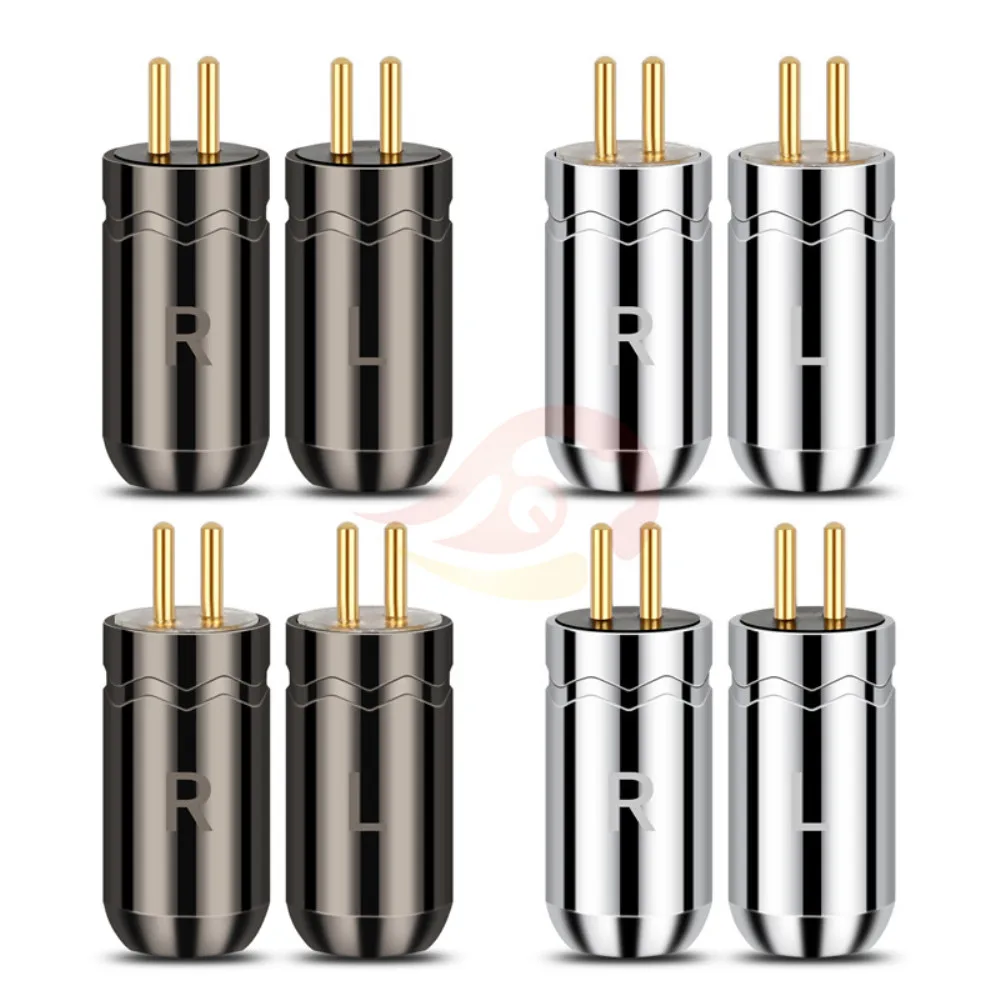 

0.78mm 2 Pins Headphone Jack For JH Audio JH16 Pro JH11 W4R Headset Soldering Wire Connector Audio Adaper Gold-Plated Plug