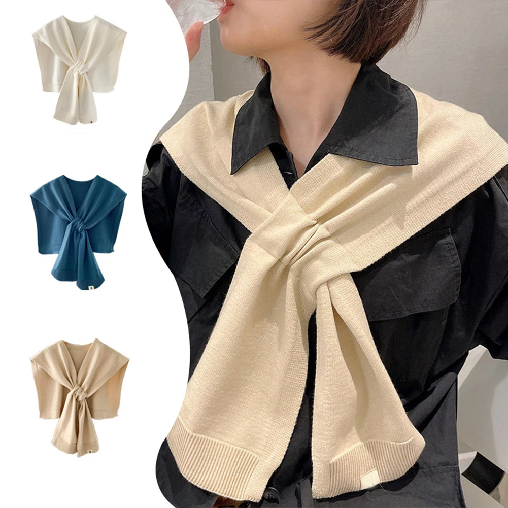 

Fashion Solid-color Shawl Windproof Warm Shawls Gift For Birthday