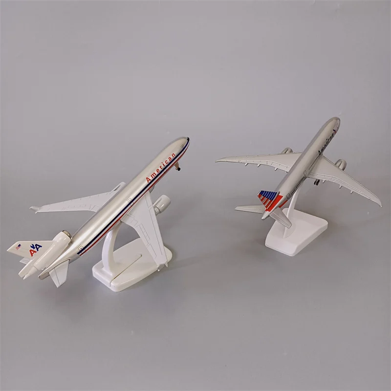 

Литая металлическая модель самолета, американская модель самолета 20 см, AA, MD, металлическая, металлическая, размером 19 см, американская модель самолета, модель самолета с посадочным шасси