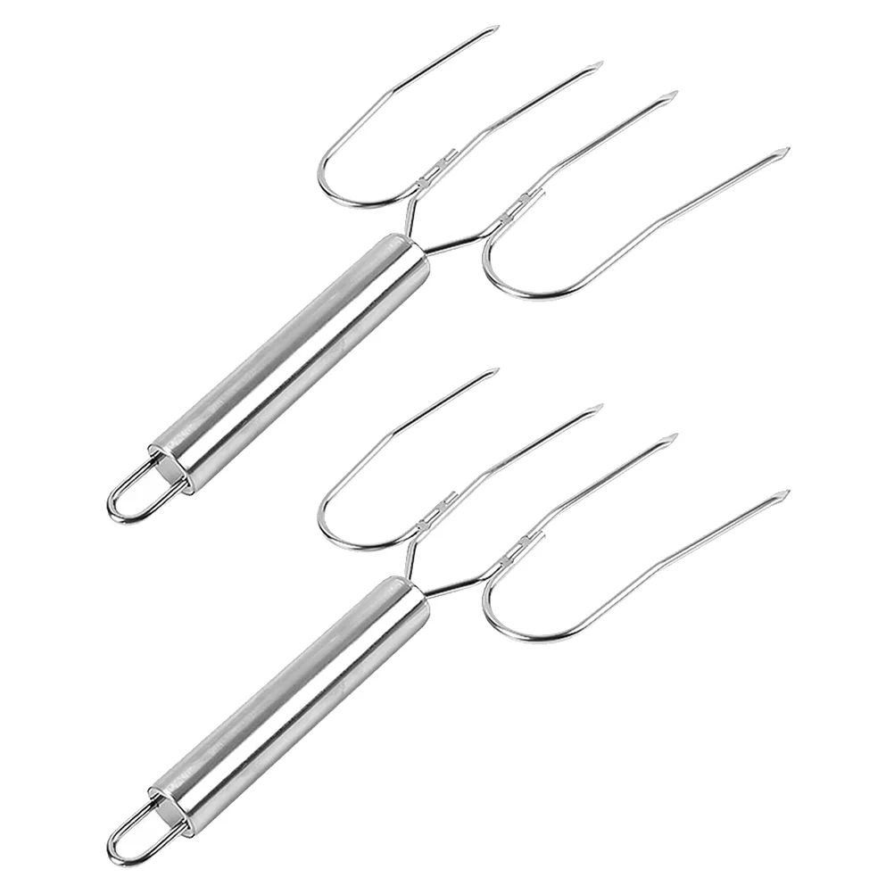 

Fork Turkey Forks Meat Lifting Lifter Carving Bbq Poultry Stainless Steel Chicken Lifters Hook Roast Hamclaw Lam Metal Barbecue