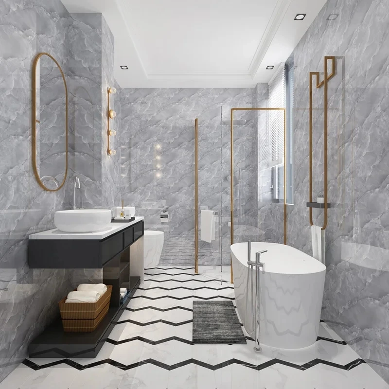 Самоклеящиеся 3D обои с имитацией мрамора