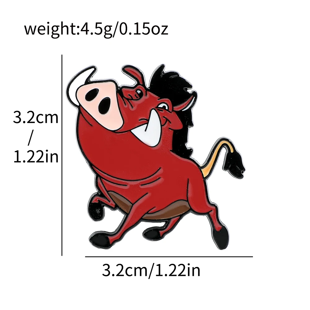 

Металлическая булавка MINISO Тимон из фильма "Король Лев"