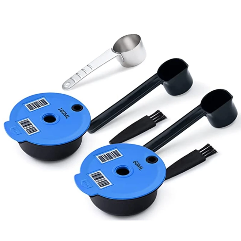 

Refillable Pods for Machine, Reusable Home Office Coffee Pod for Tassimo Machine Coffee Brewer 60ML+180ML