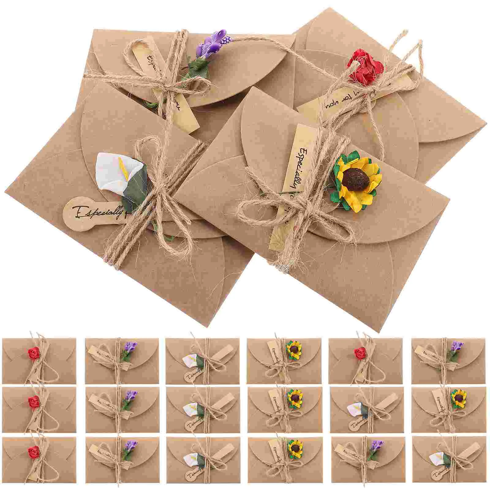 

Congratulations Card Dried Flowers Greeting Cards Handwork Dry Wedding Event Invitation