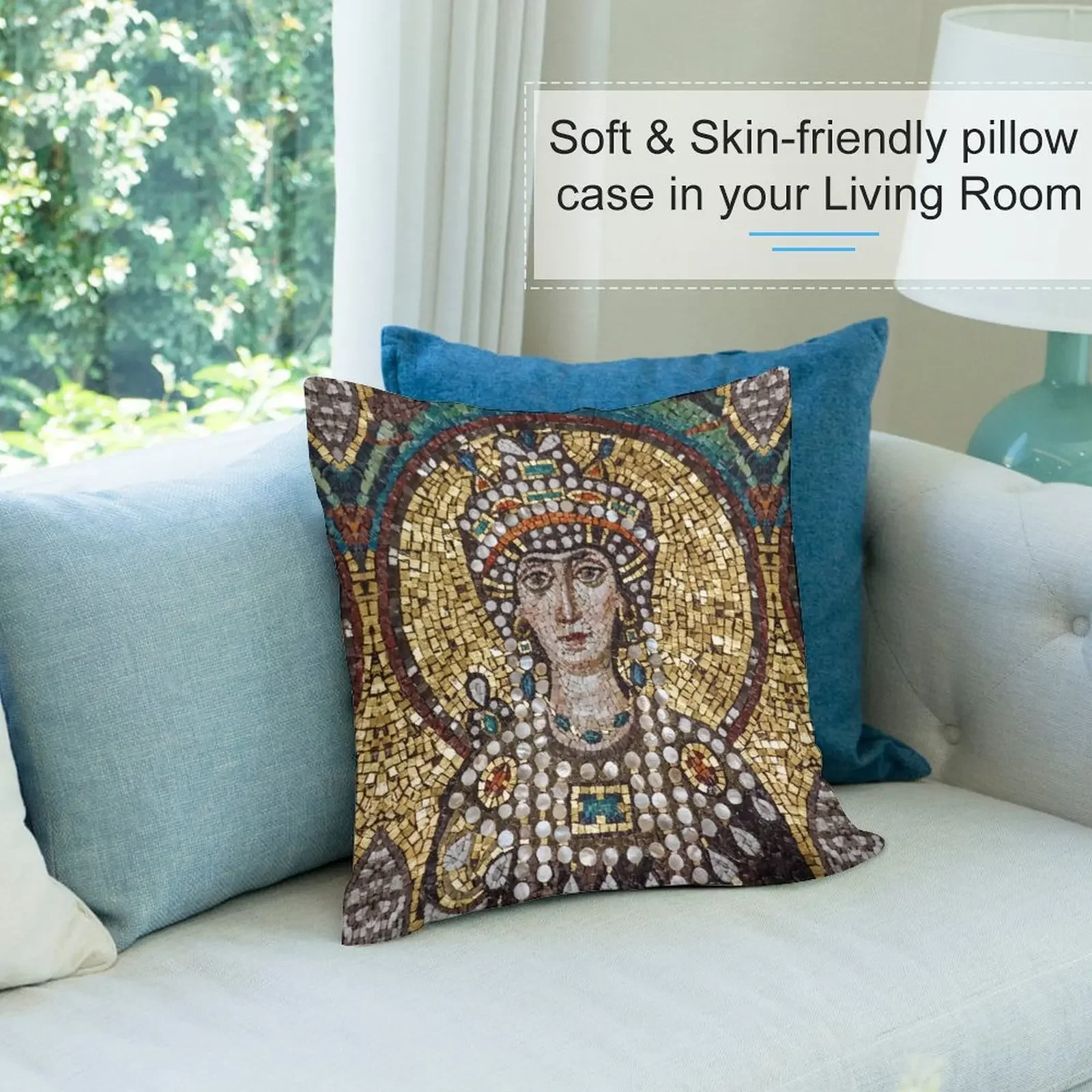 Декоративная подушка Theodora полиэстер двухсторонняя