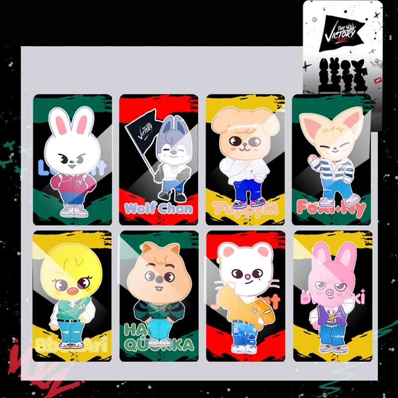 8 шт./компл. Новые Симпатичные двухсторонние открытки ЛОМО для детей