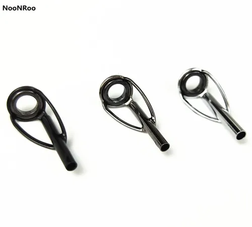 

NooNRoo Model FST Fishing rod tops #4/#5/#6 Silver / Black /Grey color Standard tip top for spinning and castin 10pcs / bag