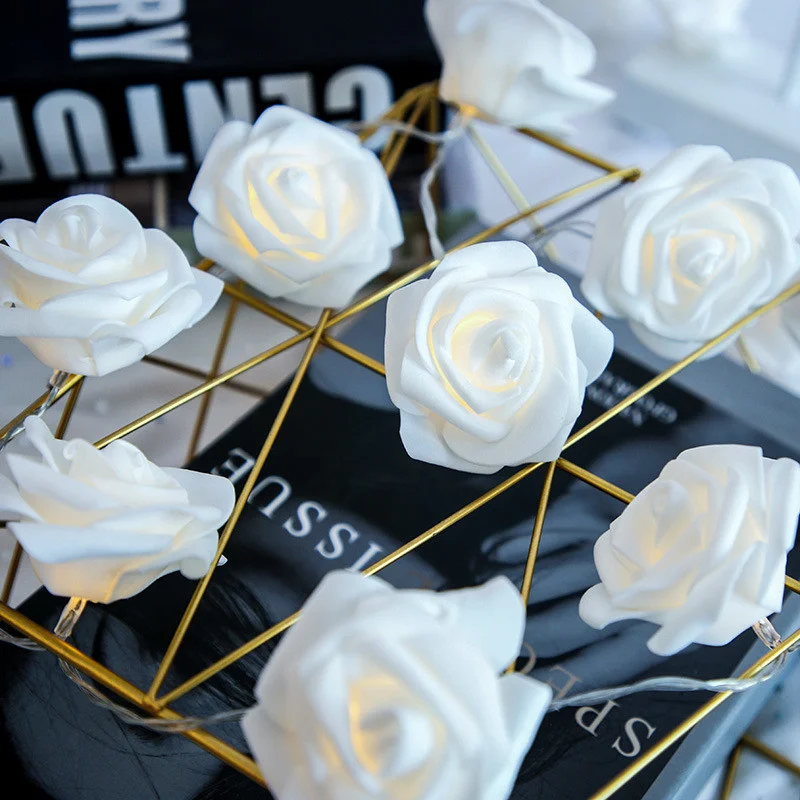

LED Rose Flower String Lights USB/Battery Operated Led Fairy Lights Garden Decoration Outdoor Lighting Strings Christmas Lights