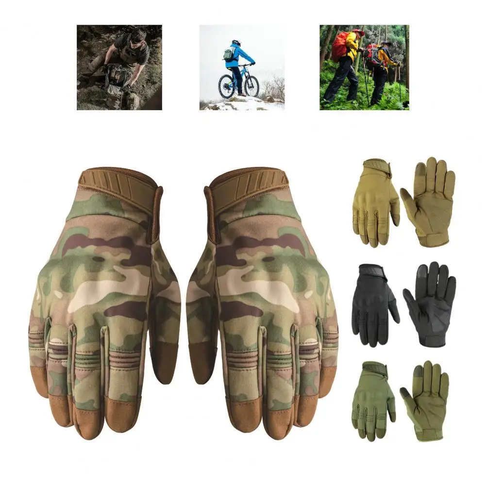 

Men Hunting Gloves Tactical Anti-Slip Camouflage Gloves Military Outdoor Airsoft Paintball Shooting Cycling Full Finger Gloves