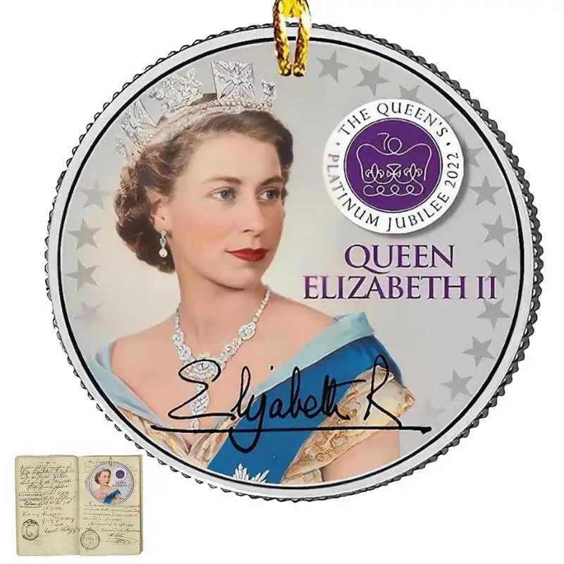 

Королева Елизавета Рождественское украшение королева Елизавета подвесные памятные благовония аксессуары для Великобритании ее величеств...