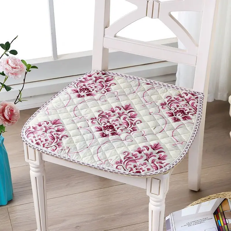 

Chair Cushion Non-Slip Super Soft Chair Cushion Decoratif Pastoral For All Seasons Seat Cushion Can Be Fixed On Chair Coussins