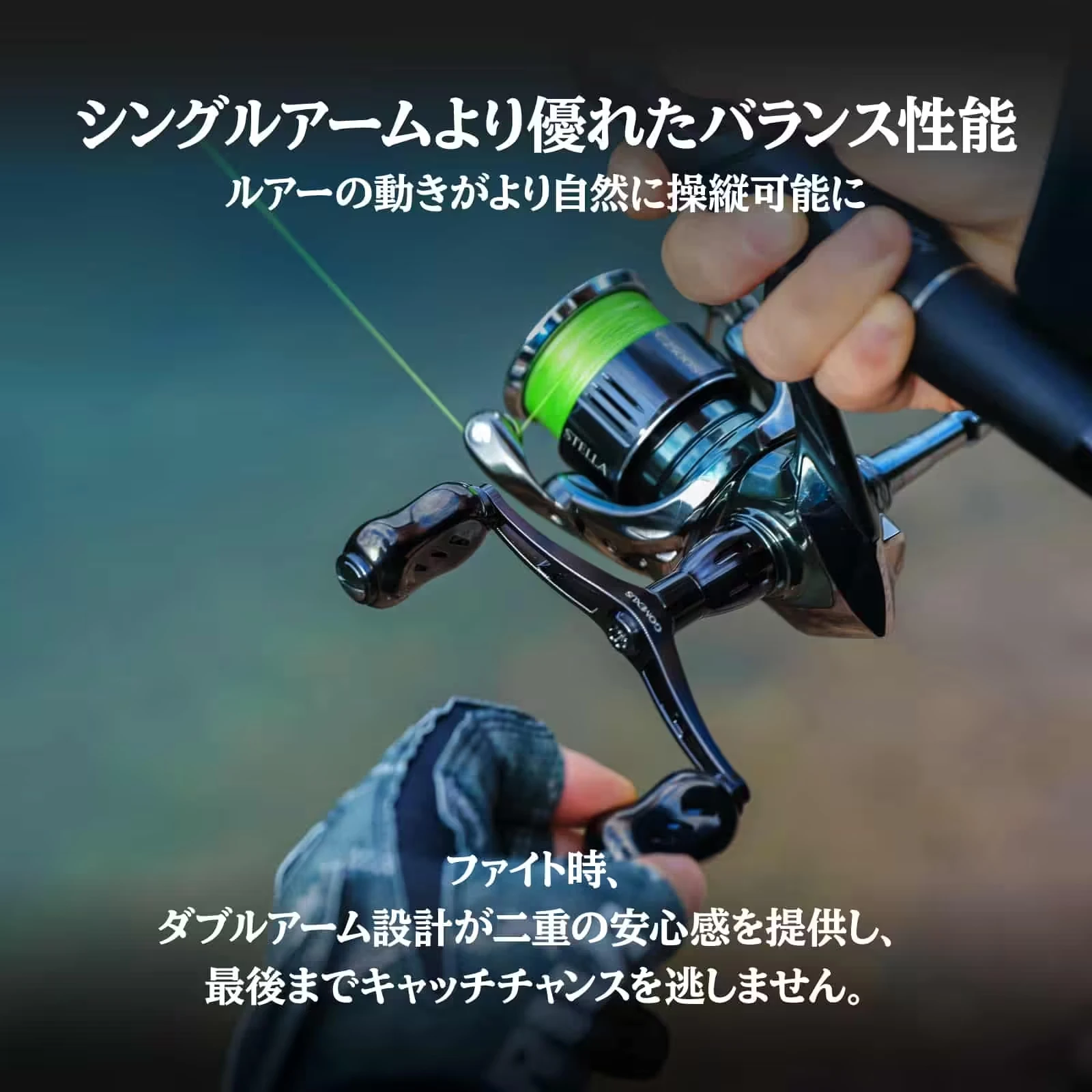 Рукоятка для спиннинговой катушки Gomexus из титанового сплава, 82 мм, для Daiwa Shimano Stella Stradic, двойная рукоятка. (art.: 3920dac855170) - 3920dac855170