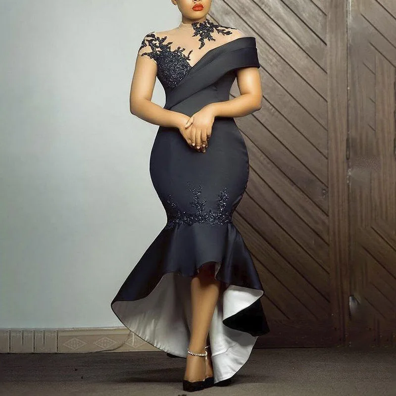 

Новинка 2022, женская одежда, модная сексуальная сумка, платье в стиле хип-хоп, юбка, черный рыбий хвост, длинная юбка, женское вечернее платье, ...