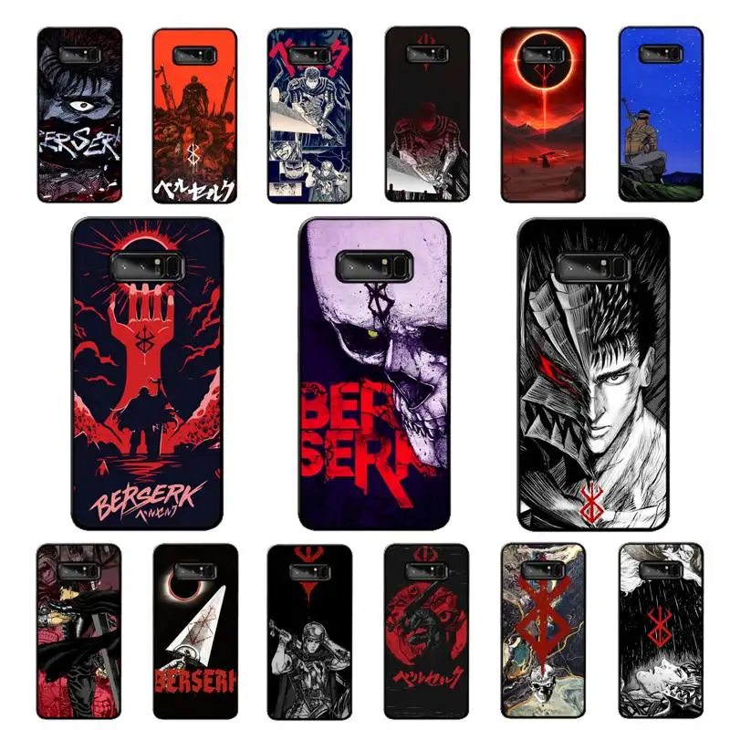 

Anime Berserk Guts Phone Case for Samsung Note 5 7 8 9 10 20 pro plus lite ultra A21 12 02