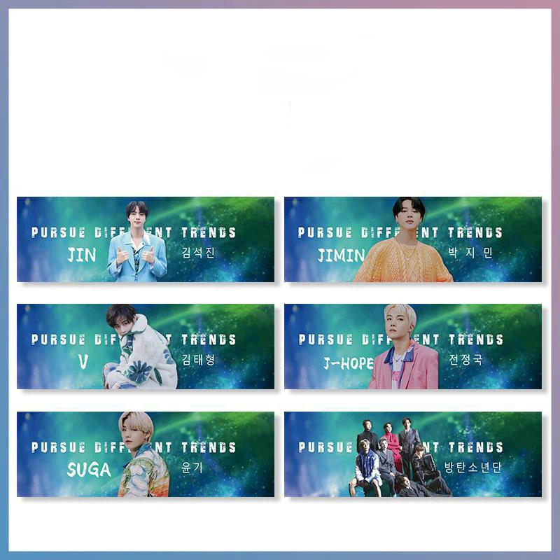 

1Pcs Kpop Bangtan Boys Hand Banner New Concert Support Hand Banner Fabric Hang Up Poster For Fans Collection Gifts Wholesale