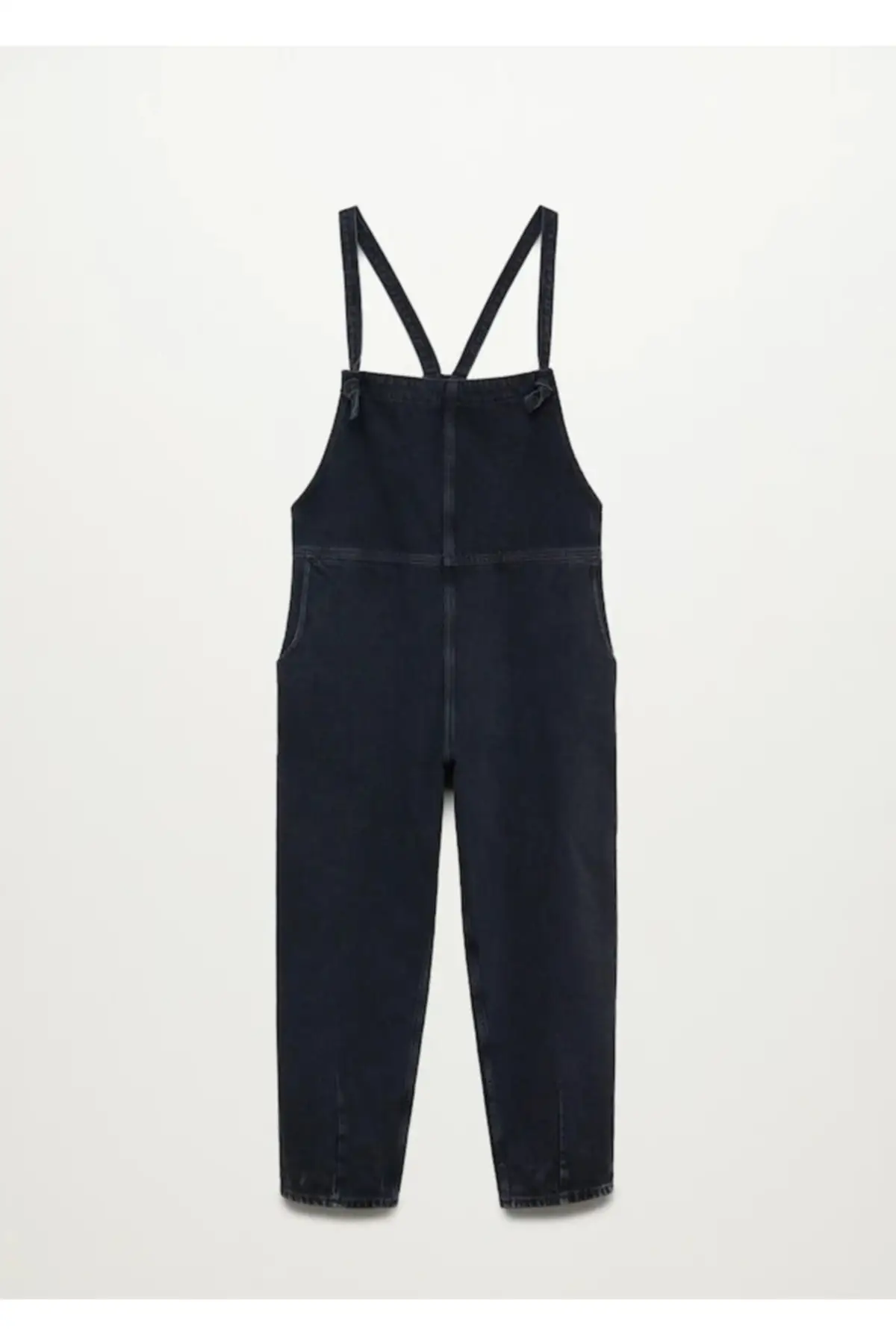 

Women's Overalls Black Cotton Denim Loose Hot Style Quality Fabric Sleeveless Baggy Trousers Casual Jumpsuit