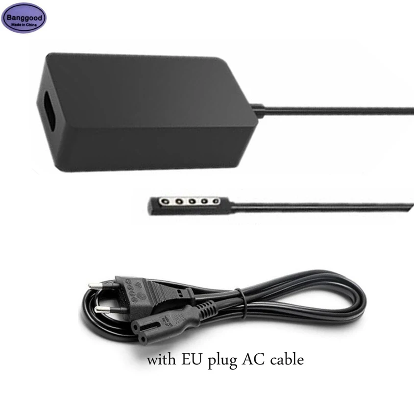 

12V 3.6A 48W 45W Charger For Microsoft Surface Pro 1 Pro 2 RT1/2 Power Adapter 1601 1536 Charge With AC Cable and 5V 1A USB Port