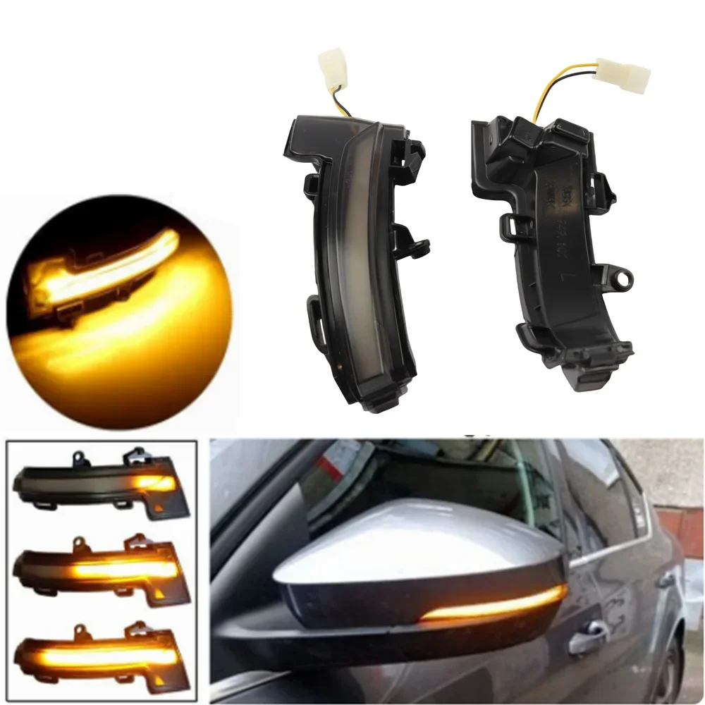 2 шт. динамические зеркальные поворотники для Skoda Octavia III 5E3 NL3 NR3 Combi 5E5 2012-2018