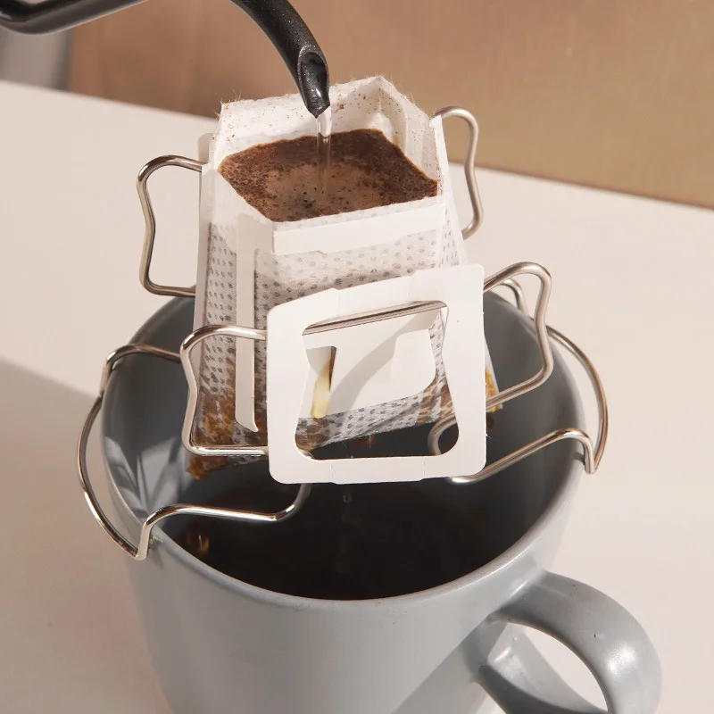 

Disposable Coffee Filter Cup Drip Bag, Paper Hanging Ears Drip Pour Over Coffee Brew Accessories Coffee Filters Paper 50Pcs/pack