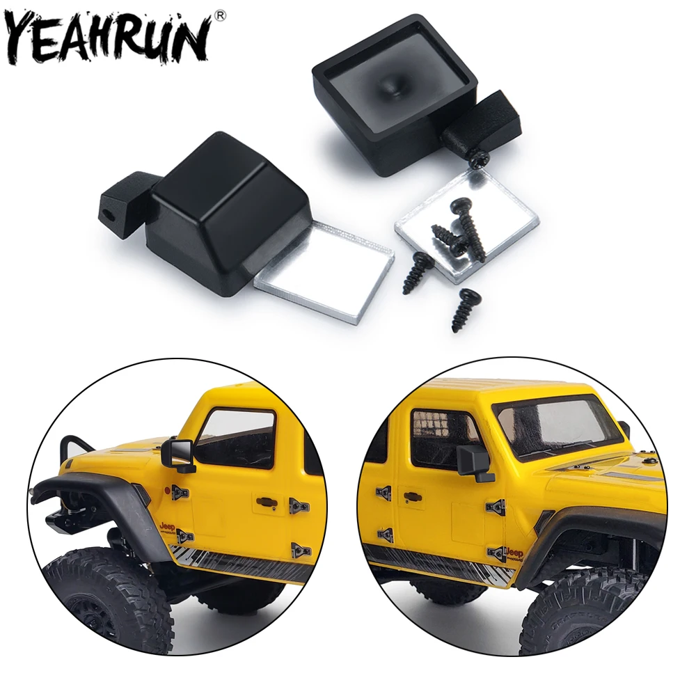 Пластиковое зеркало заднего вида YEAHRUN для моделей 1/24 Axial SCX24 AXI00005 AXI00002 детали