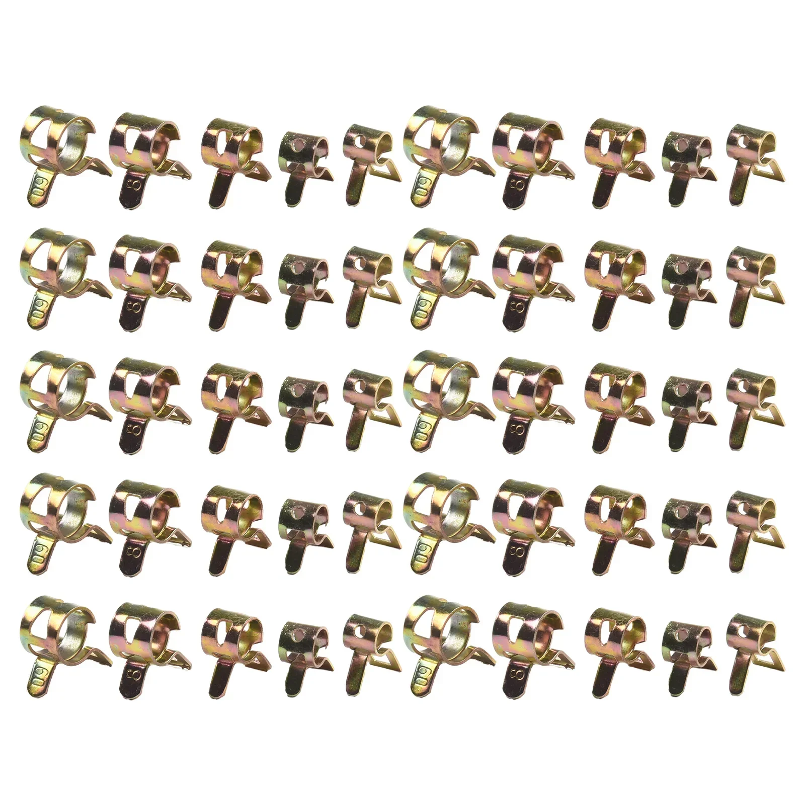 50 шт. 5-9 мм крепежные пружинные зажимы из нержавеющей стали для топливной