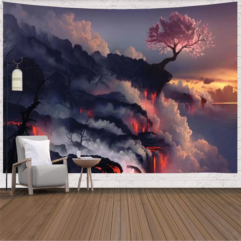 Кружевное настенное украшение в виде облака для спальни гостиной покрывало с