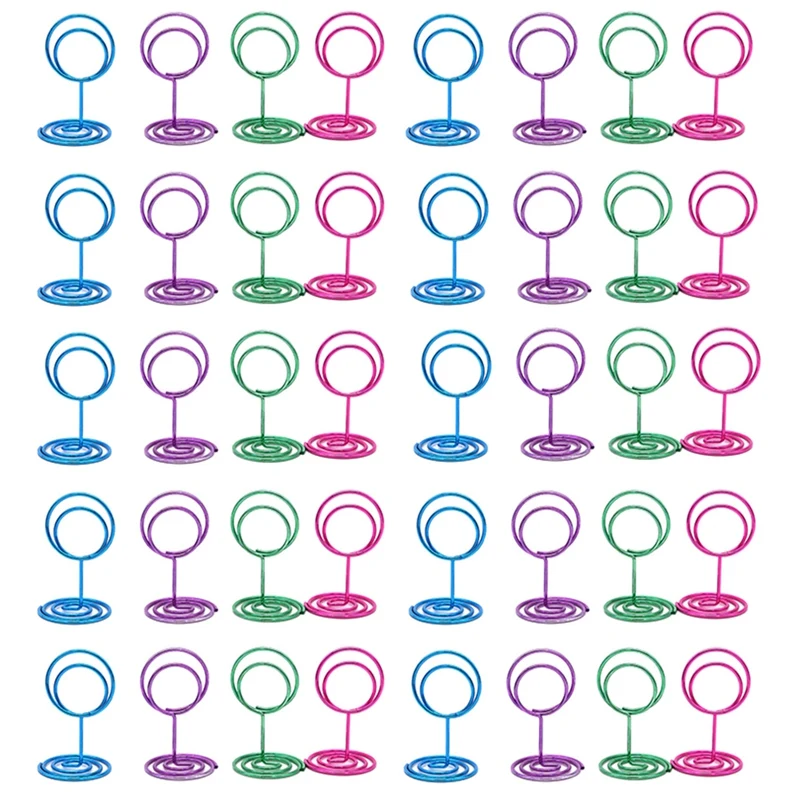 

40Pcs Place Card Holder Picture Holders For Wedding, Birthday Anniversary Party, Restaurant