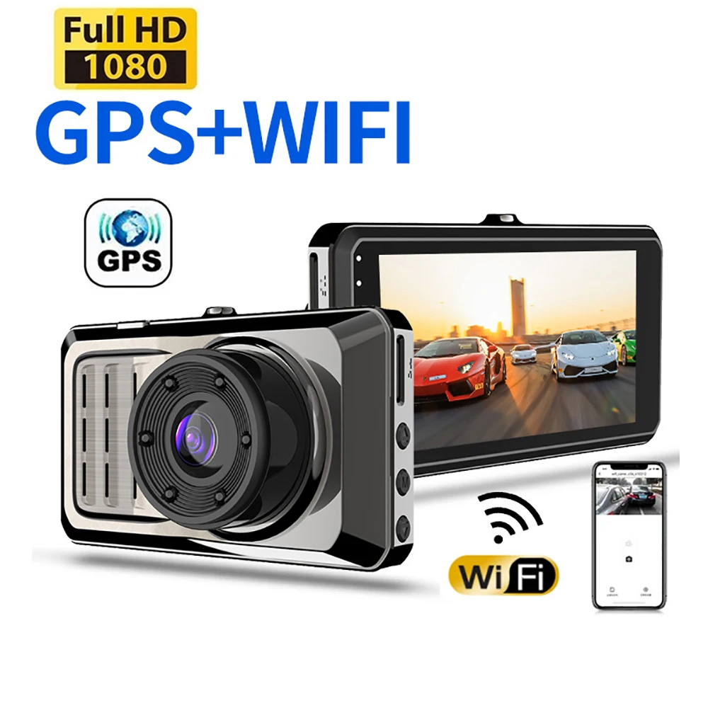 

Car DVR WiFi 3.0 Full HD 1080P Dash Cam Rear View Vehicle Camera Video Recorder Night Vision Auto Dashcam GPS Car Accessories