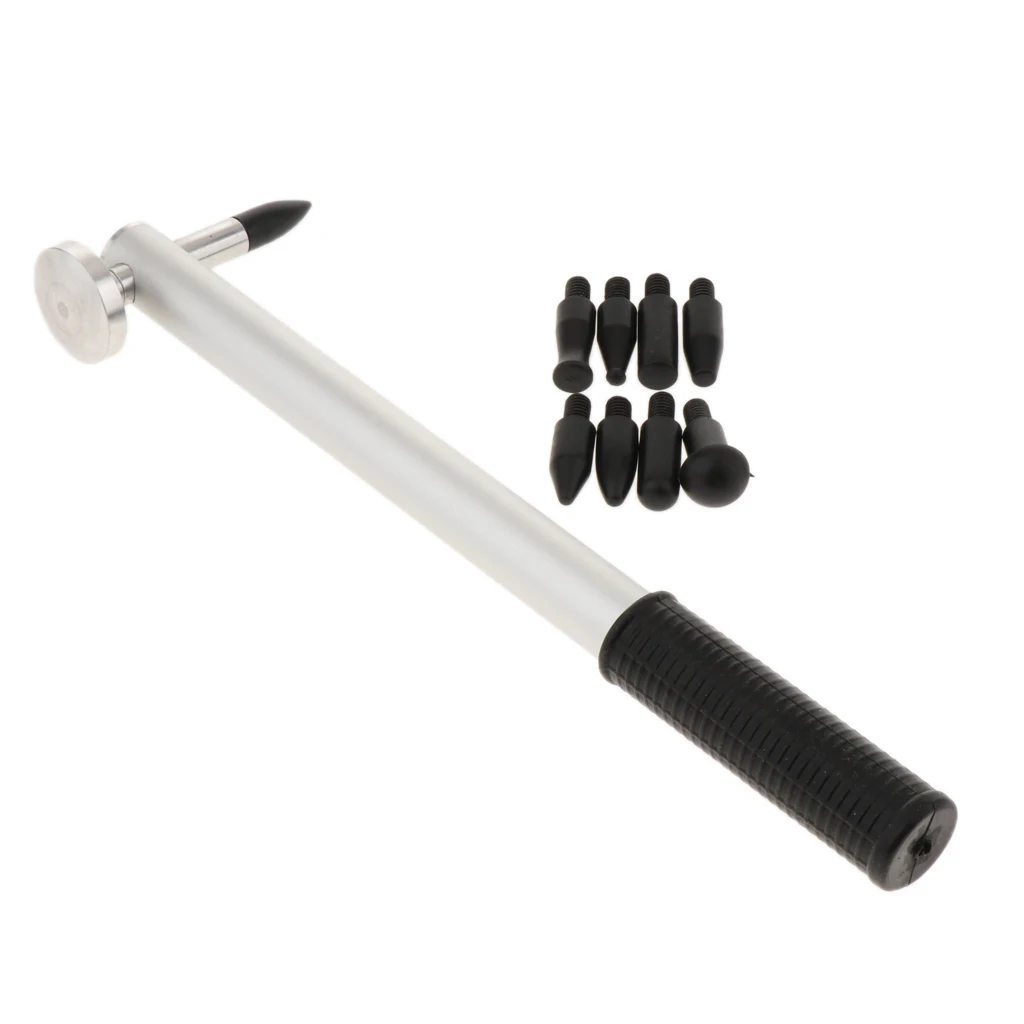 

Paintless Dent Repair Tool Dent Removal Repair Hammer Tap down with 9 heads