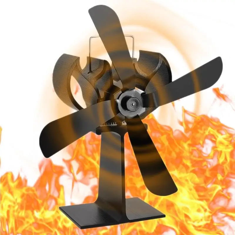 

Fireplace Stove Fan Energy Saving Heat Powered Wood Stove Fan Efficient Heat Transfer Quiet Wood Log Burner Fireplace Fan